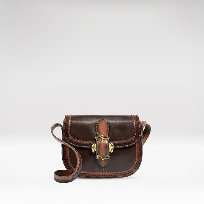 Churro 02 Brown Leather Shoulder Bag
