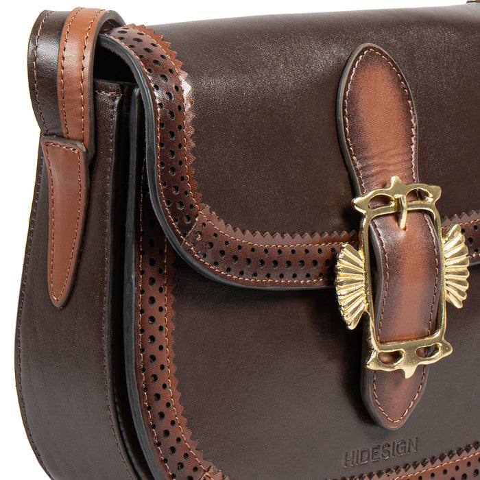 Churro 02 Brown Leather Shoulder Bag