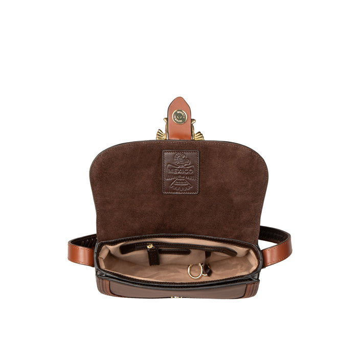 Churro 02 Brown Leather Shoulder Bag
