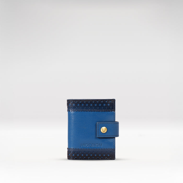 Churro W1 Blue Leather Card Holder