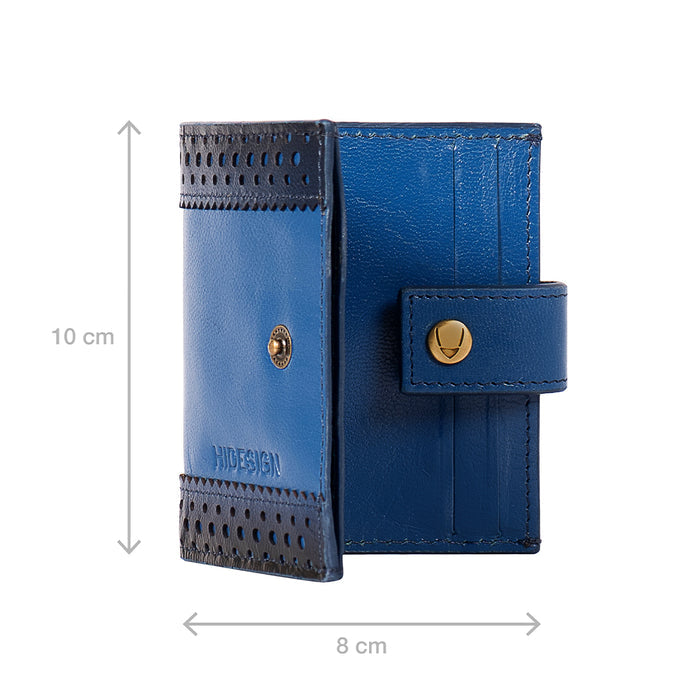 Churro W1 Blue Leather Card Holder