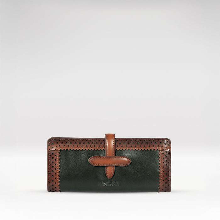 Churro W3 Green Leather Bi-Fold Wallet