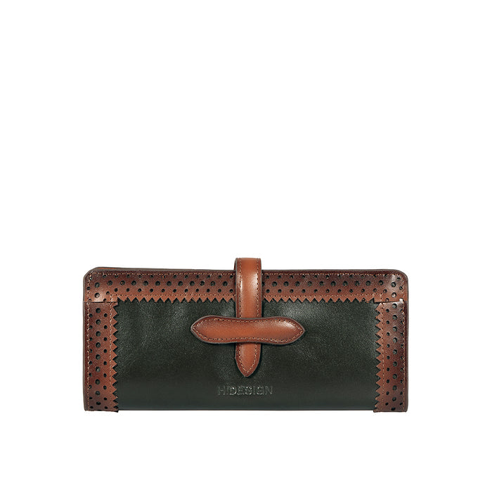 Churro W3 Green Leather Bi-Fold Wallet