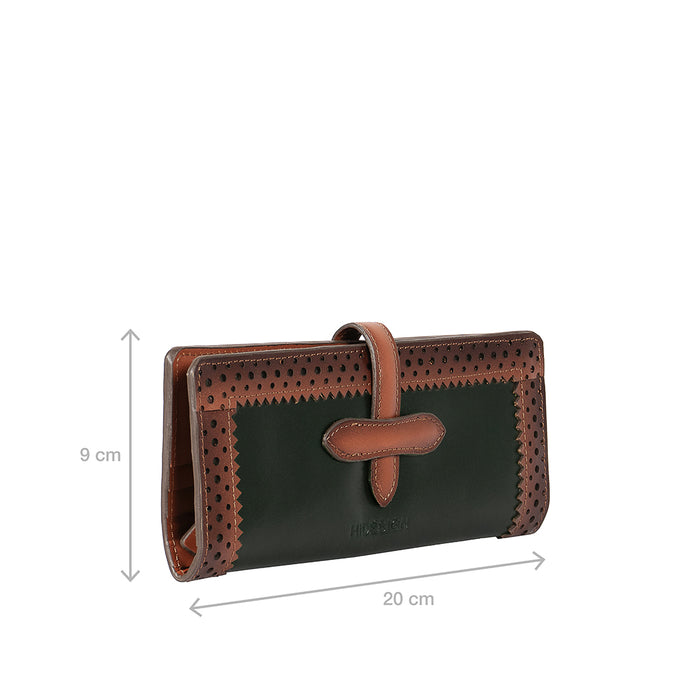 Churro W3 Green Leather Bi-Fold Wallet