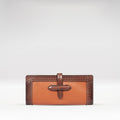 Churro W3 Orange Leather Bi-Fold Wallet
