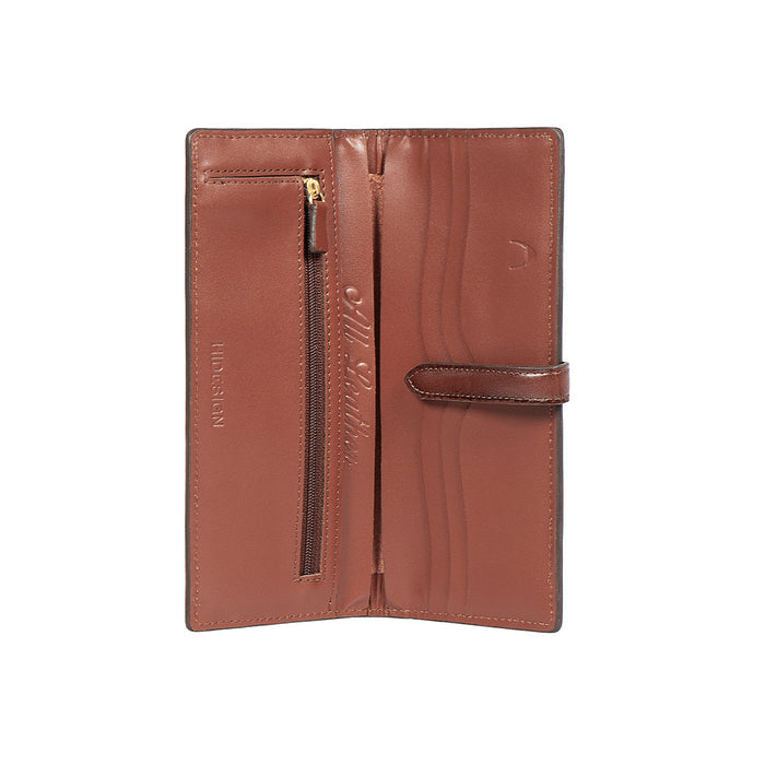 Churro W3 Orange Leather Bi-Fold Wallet