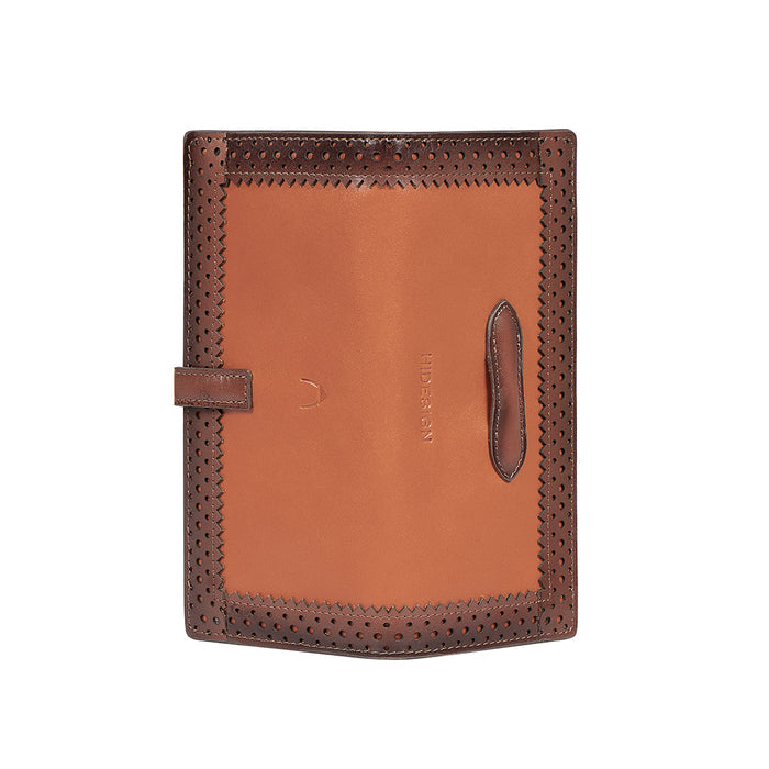 Churro W3 Orange Leather Bi-Fold Wallet