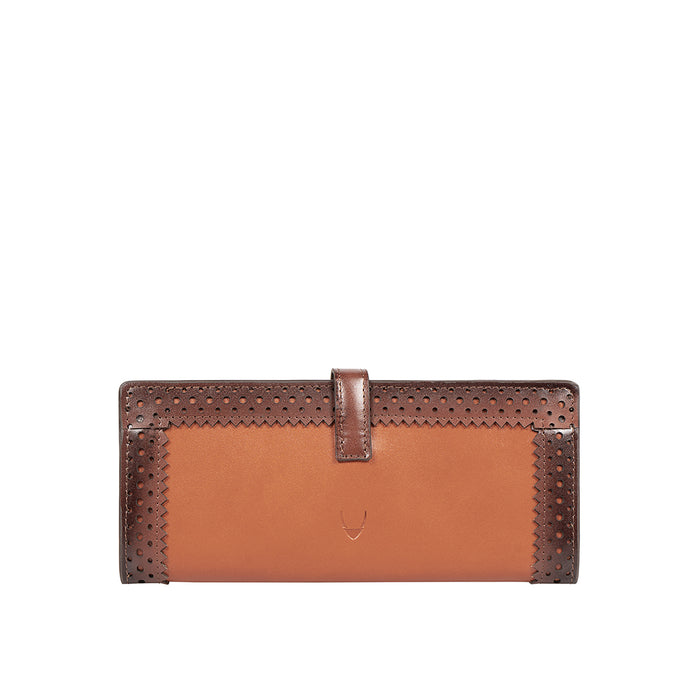 Churro W3 Orange Leather Bi-Fold Wallet