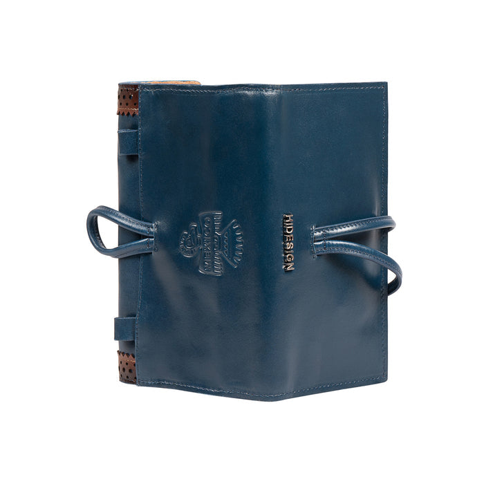 Churro W4 Blue Leather Sling Wallet