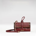 Churro W4 Red Leather Sling Wallet