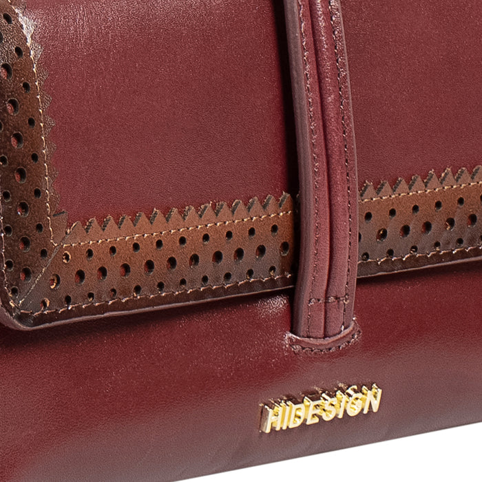 Churro W4 Red Leather Sling Wallet