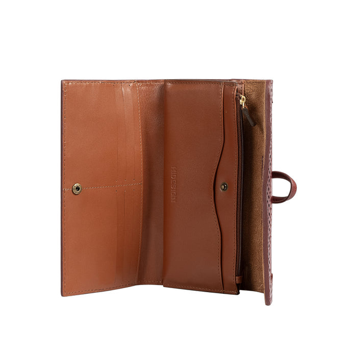 Churro W4 Red Leather Sling Wallet