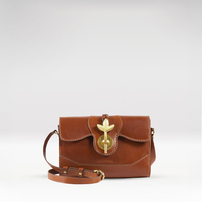 Clover 01 Tan Leather Sling Bag