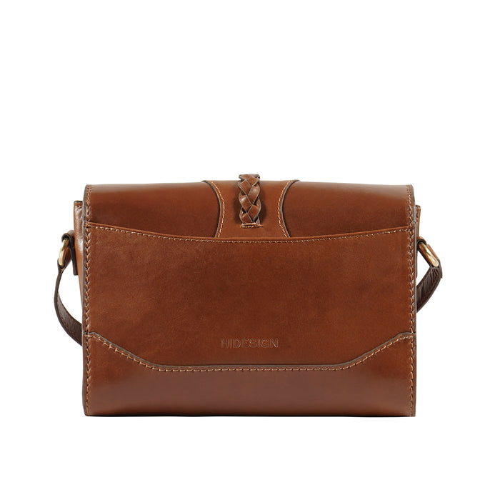 Clover 01 Tan Leather Sling Bag