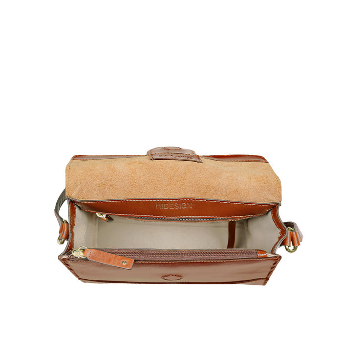 Clover 01 Tan Leather Sling Bag