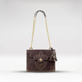 Comtesse 01 Purple Leather Shoulder Bag