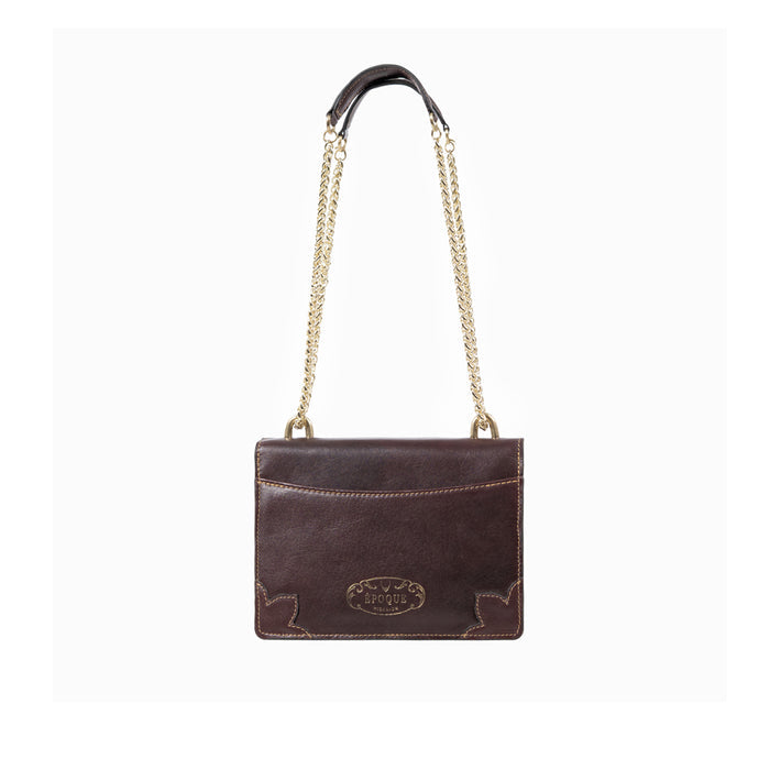 Comtesse 01 Purple Leather Shoulder Bag