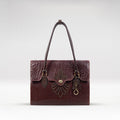Comtesse 02 Red Leather Tote Bag
