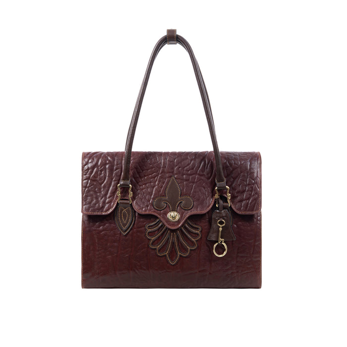 Comtesse 02 Red Leather Tote Bag