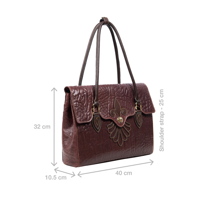 Comtesse 02 Red Leather Tote Bag
