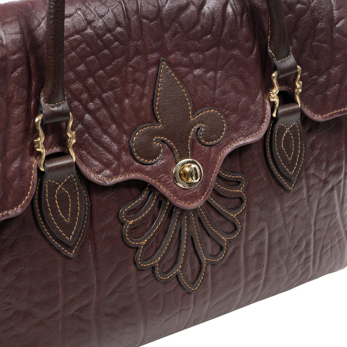 Comtesse 02 Red Leather Tote Bag