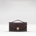 Comtesse W2 Purple Leather Tri-Fold Wallet