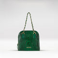 Copacabana 01 Green Leather Shoulder Bag