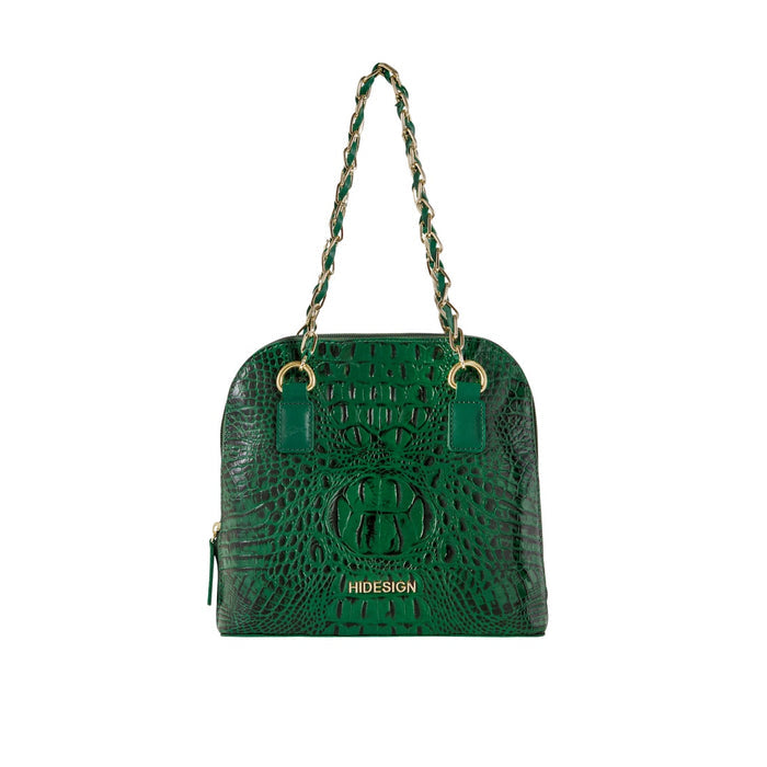 Copacabana 01 Green Leather Shoulder Bag