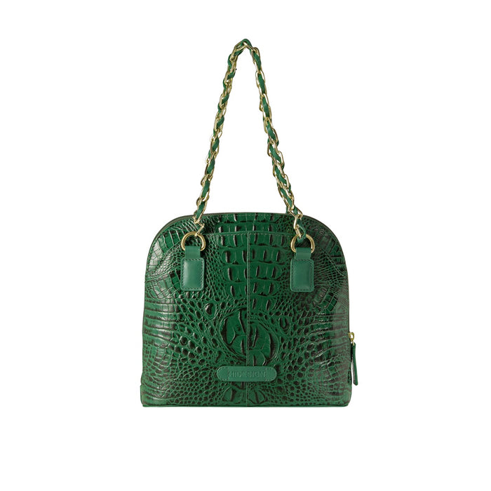 Copacabana 01 Green Leather Shoulder Bag