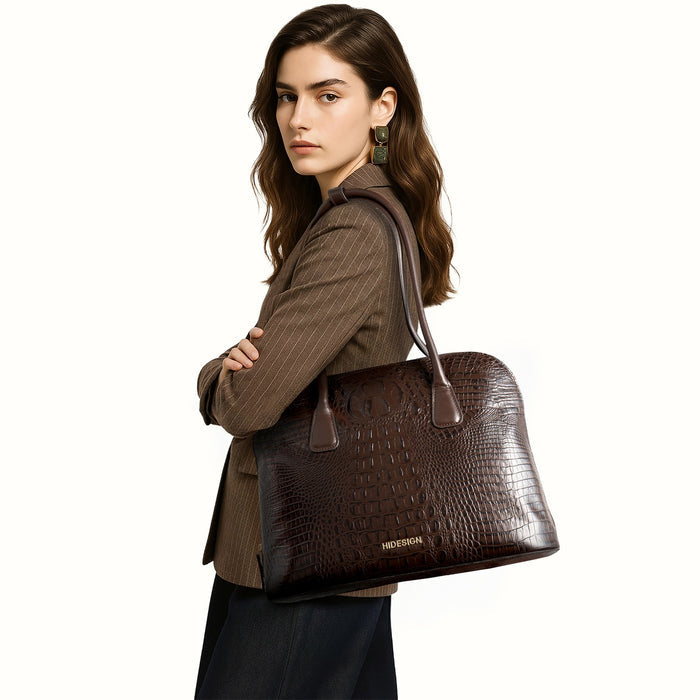Copacabana 02 Brown Leather Shoulder Bag