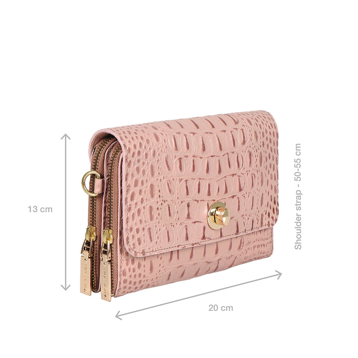 Coquette 01 Pink Leather Sling Bag