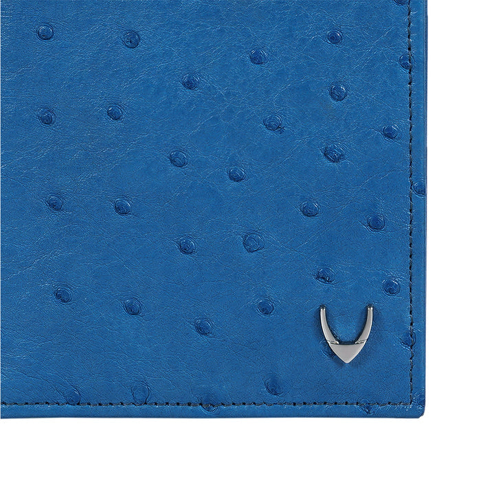 Coral W1 Blue Leather Passport Holder
