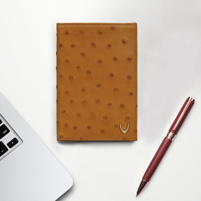 Coral W1 Tan Leather Passport Holder