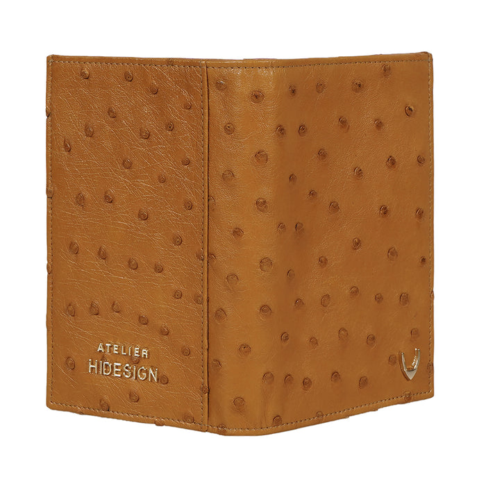 Coral W1 Tan Leather Passport Holder