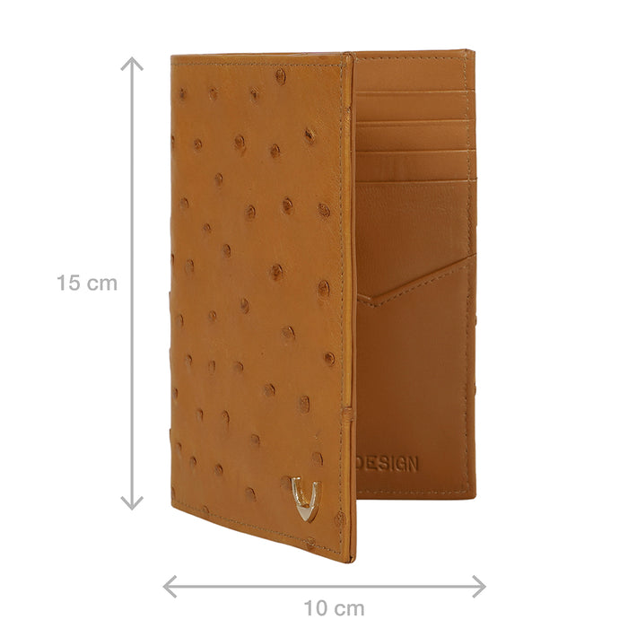Coral W1 Tan Leather Passport Holder
