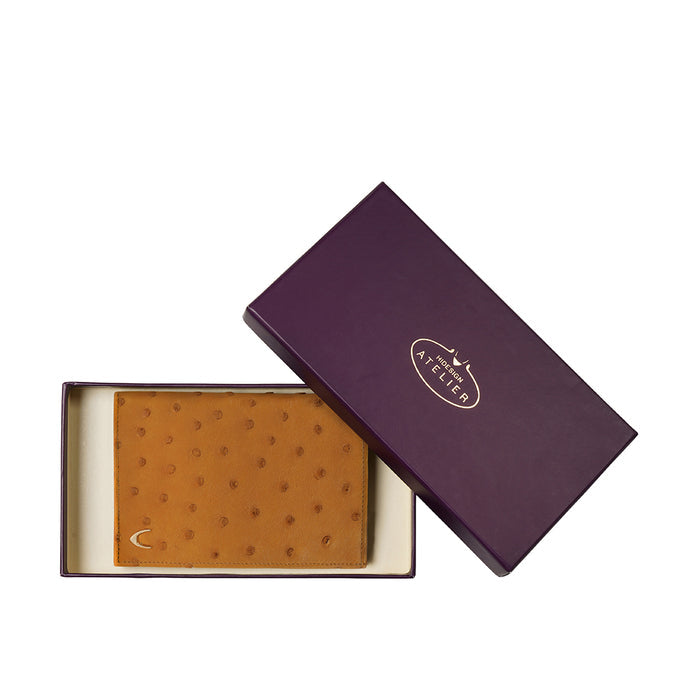 Coral W1 Tan Leather Passport Holder