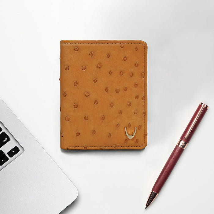 Coral W2 Tan Leather Bi-Fold Wallet