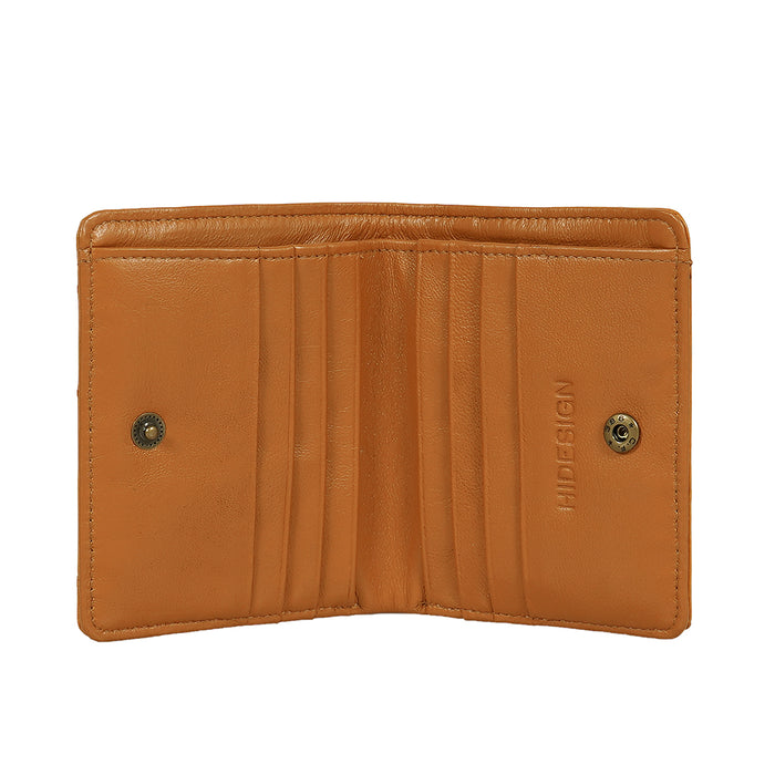 Coral W2 Tan Leather Bi-Fold Wallet
