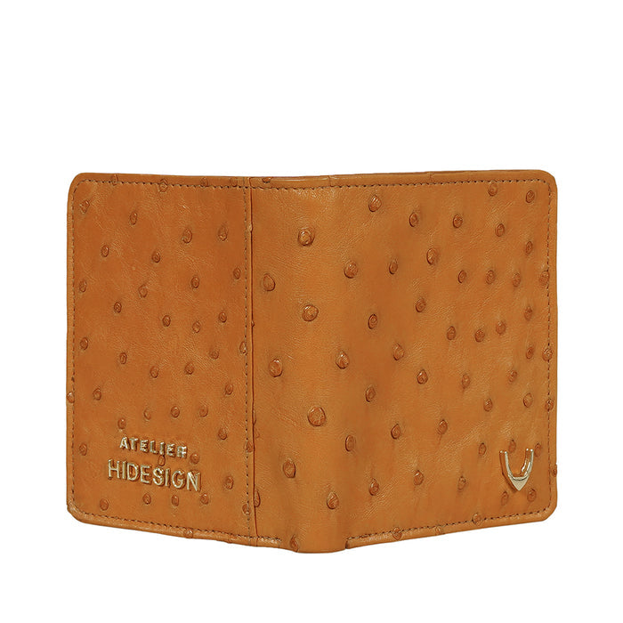 Coral W2 Tan Leather Bi-Fold Wallet
