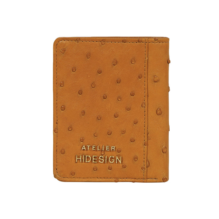 Coral W2 Tan Leather Bi-Fold Wallet