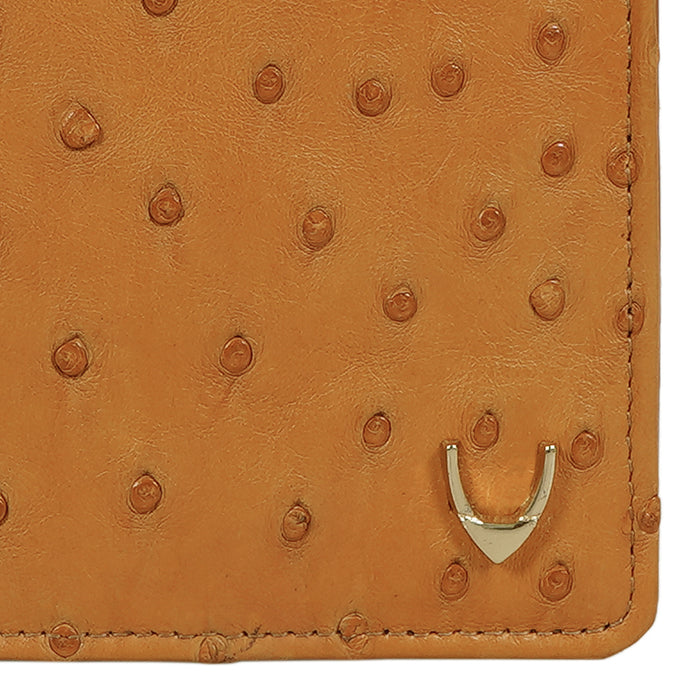 Coral W2 Tan Leather Bi-Fold Wallet