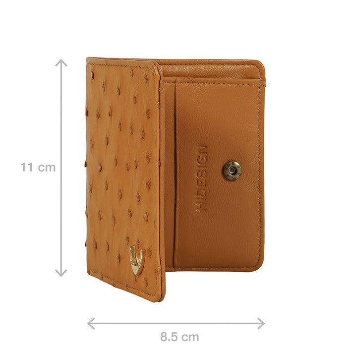 Coral W2 Tan Leather Bi-Fold Wallet