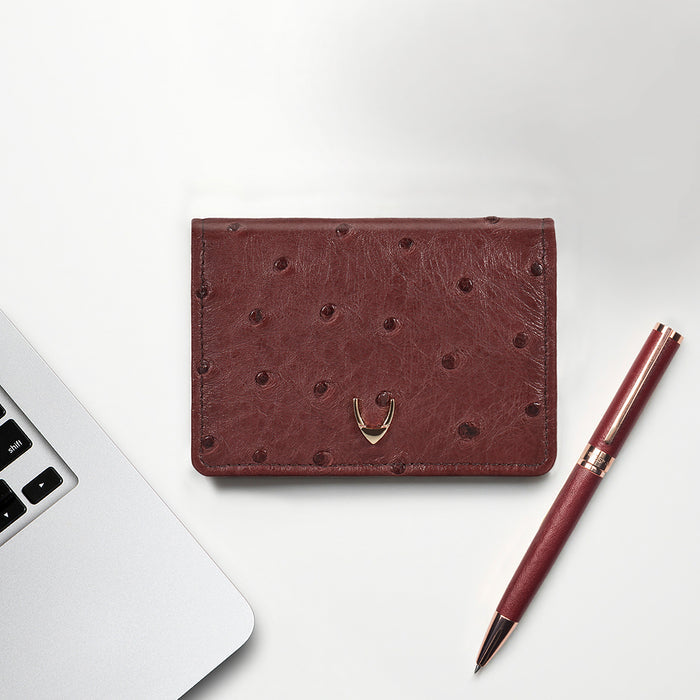 Coral W3 Brown Leather Bi-Fold Wallet