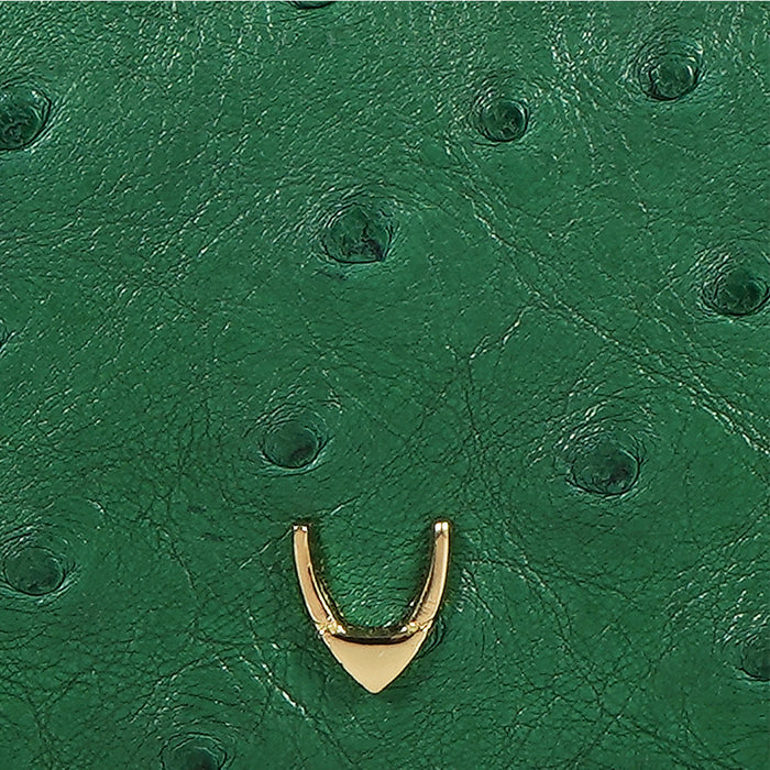 Coral W3 Green Leather Bi-Fold Wallet