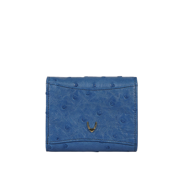 Coral W4 Blue Leather Sling Wallet