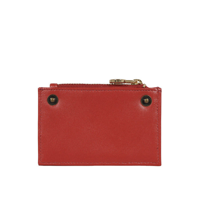Coral W4 Red Leather Sling Wallet