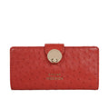 Coral W5 Red Leather Bi-Fold Wallet