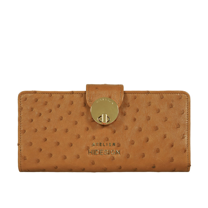 Coral W5 Tan Leather Bi-Fold Wallet