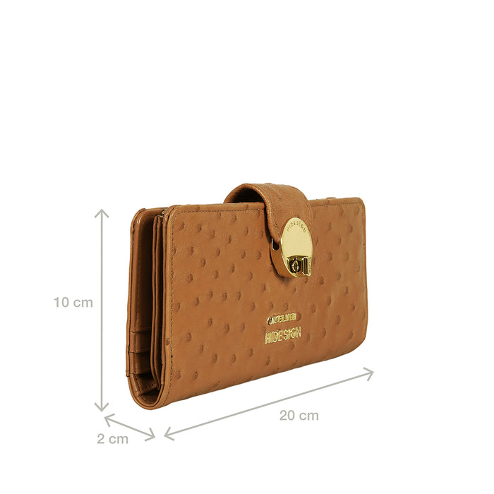 Coral W5 Tan Leather Bi-Fold Wallet