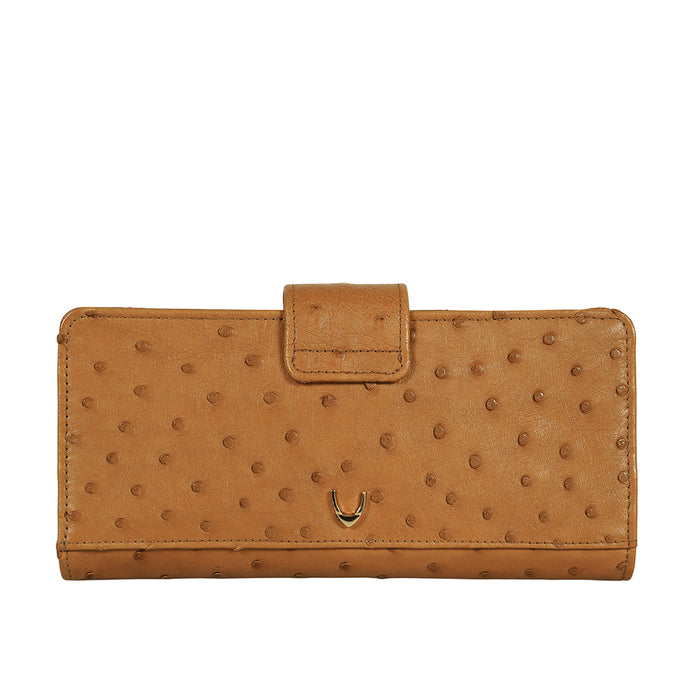 Coral W5 Tan Leather Bi-Fold Wallet